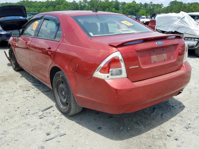 3FAHP06ZX7R251516 - 2007 FORD FUSION S RED photo 3