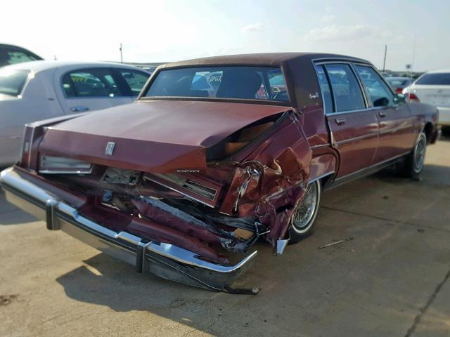 1G3AH69Y3EM740733 - 1984 OLDSMOBILE 98 REGENCY BURGUNDY photo 4