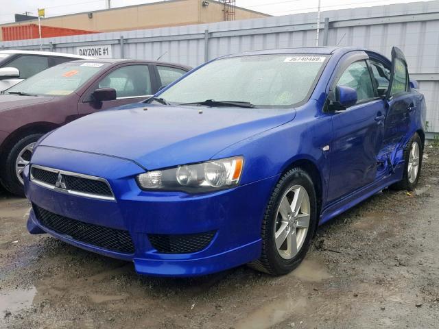 JA3AU26U08U604746 - 2008 MITSUBISHI LANCER ES BLUE photo 2