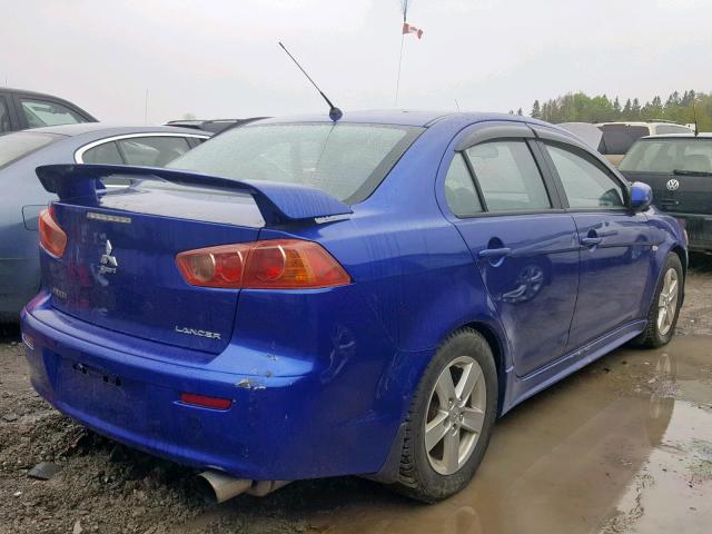 JA3AU26U08U604746 - 2008 MITSUBISHI LANCER ES BLUE photo 4