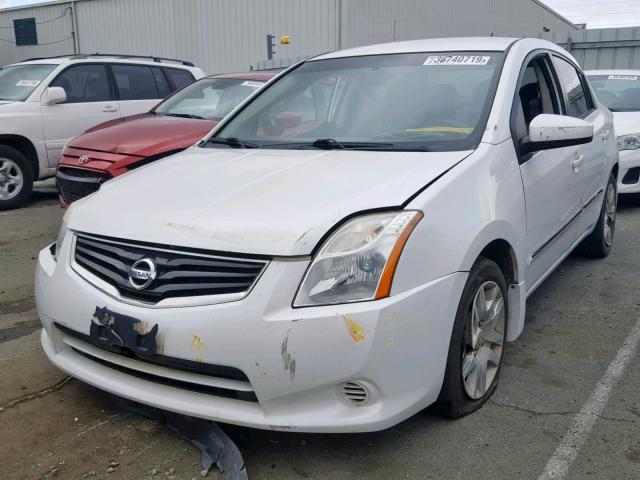 3N1AB6AP8CL651075 - 2012 NISSAN SENTRA 2.0 WHITE photo 2