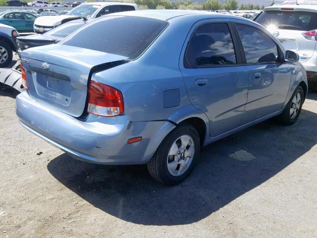 KL1TD566X6B548912 - 2006 CHEVROLET AVEO BASE Mavi foto 4