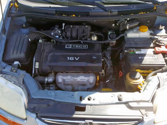 KL1TD566X6B548912 - 2006 CHEVROLET AVEO BASE Mavi foto 7