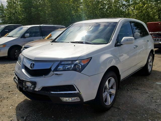 2HNYD2H29CH545262 - 2012 ACURA MDX WHITE photo 2