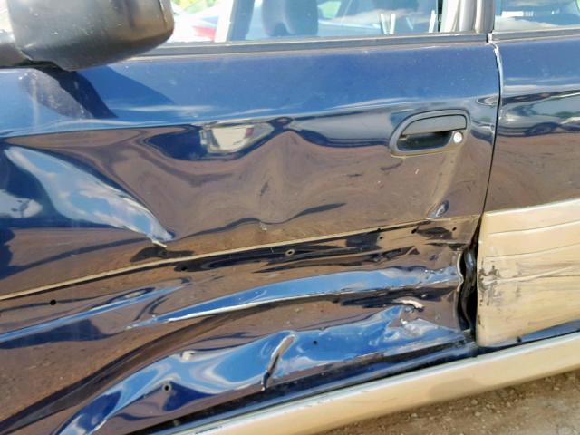 4S3BH665527661654 - 2002 SUBARU LEGACY OUT BLUE photo 10