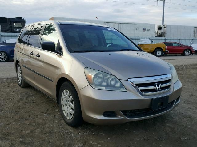 5FNRL382X7B127064 - 2007 HONDA ODYSSEY LX GOLD photo 1