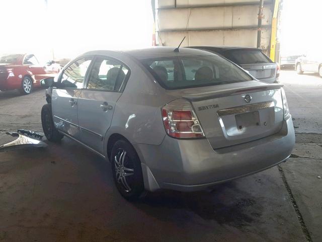 3N1AB6AP3CL675901 - 2012 NISSAN SENTRA 2.0 SILVER photo 3