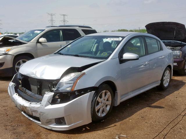 3N1AB6AP9CL633815 - 2012 NISSAN SENTRA 2.0 SILVER photo 2