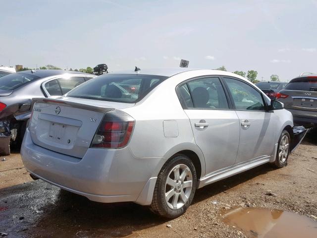 3N1AB6AP9CL633815 - 2012 NISSAN SENTRA 2.0 SILVER photo 4