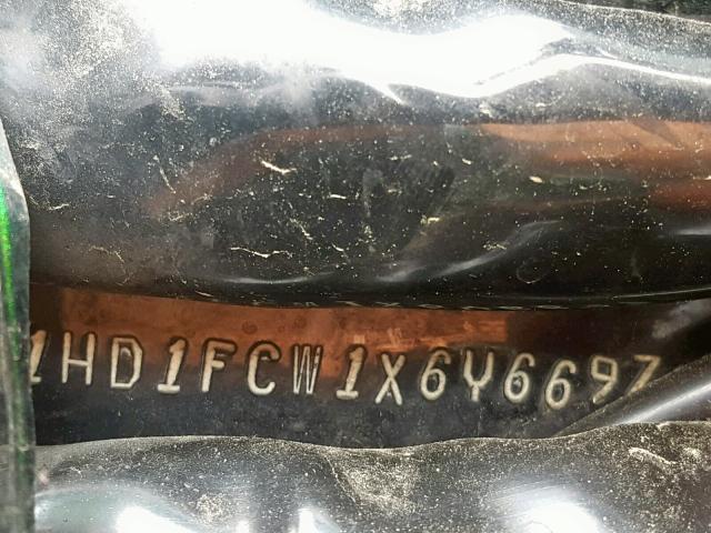 1HD1FCW1X6Y669728 - 2006 HARLEY-DAVIDSON FLHTCUI GREEN photo 10