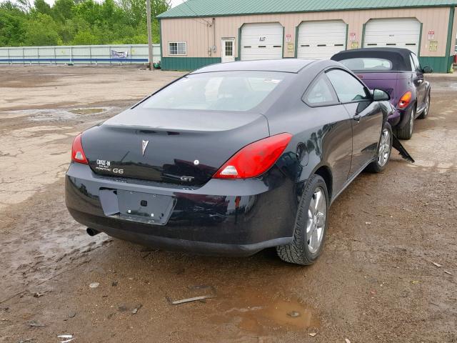 1G2ZH18N374198487 - 2007 PONTIAC G6 GT BLACK photo 4