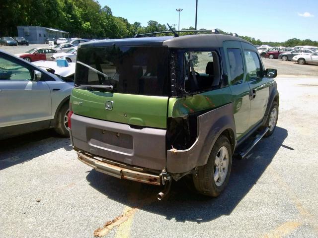 5J6YH28513L023792 - 2003 HONDA ELEMENT EX GREEN photo 4