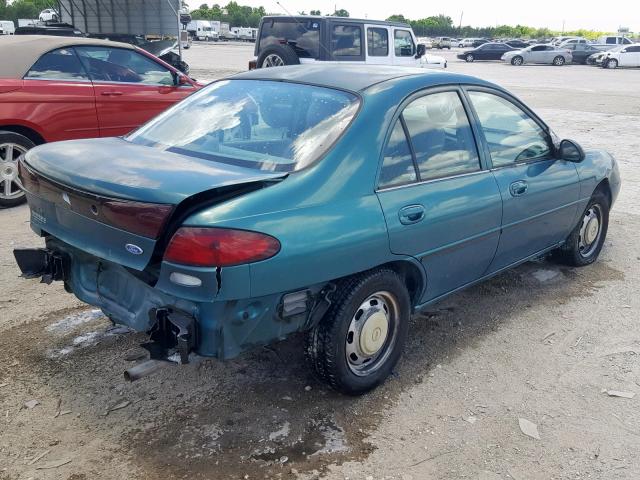 1FALP10P0VW210488 - 1997 FORD ESCORT GREEN photo 4