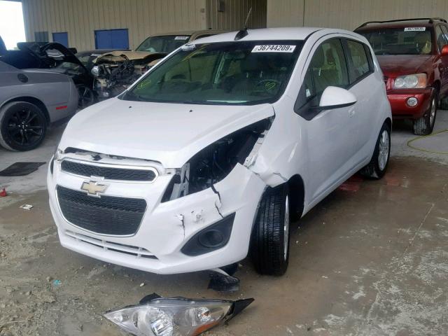 KL8CB6S98FC714884 - 2015 CHEVROLET SPARK LS WHITE photo 2