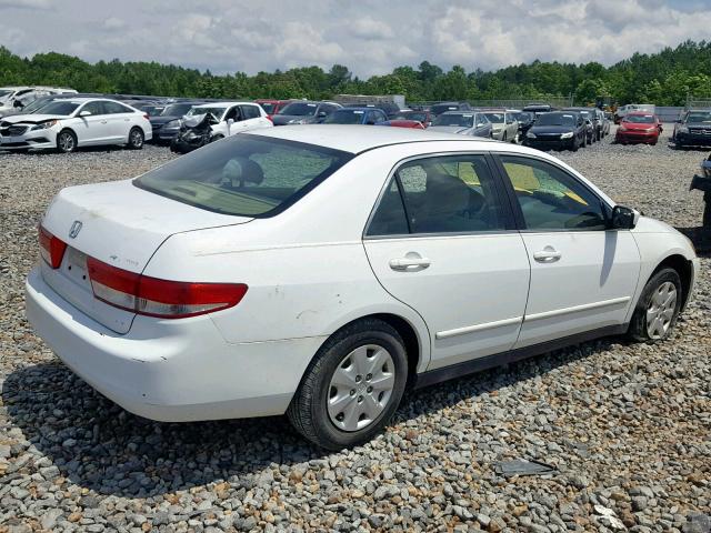 1HGCM56383A056400 - 2003 HONDA ACCORD LX WHITE photo 4