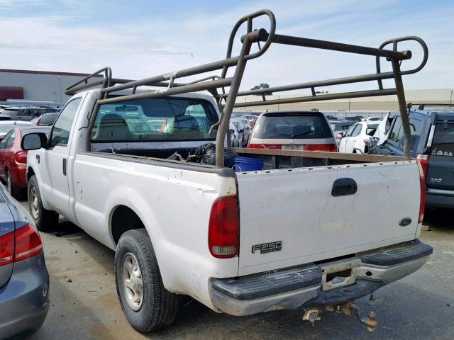 1FTNF20L61EC52494 - 2001 FORD F250 SUPER WHITE photo 3