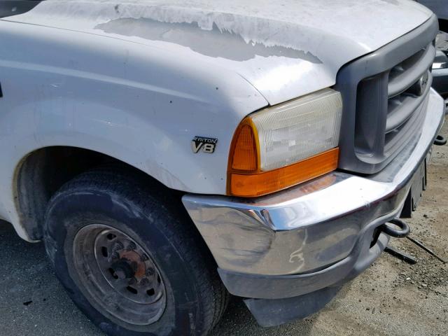 1FTNF20L61EC52494 - 2001 FORD F250 SUPER WHITE photo 9