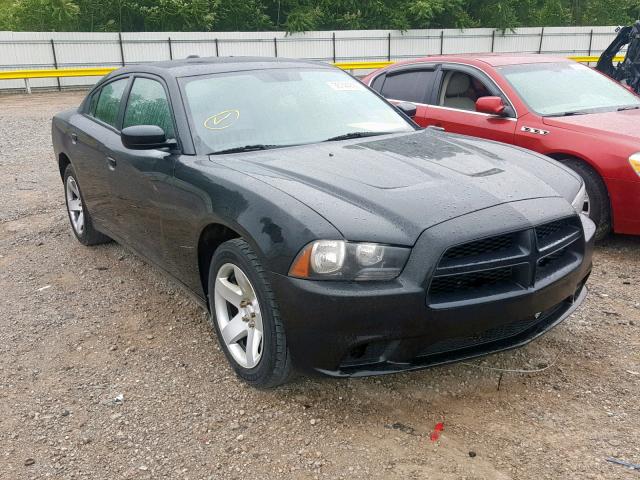 2C3CDXAT8DH593390 - 2013 DODGE CHARGER PO BLACK photo 1