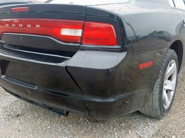 2C3CDXAT8DH593390 - 2013 DODGE CHARGER PO BLACK photo 9