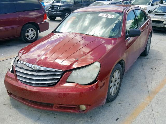 1C3LC46K98N240896 - 2008 CHRYSLER SEBRING LX RED photo 2