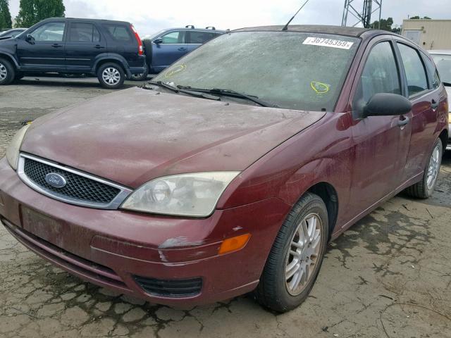 1FAFP37N97W294729 - 2007 FORD FOCUS ZX5 BURGUNDY photo 2