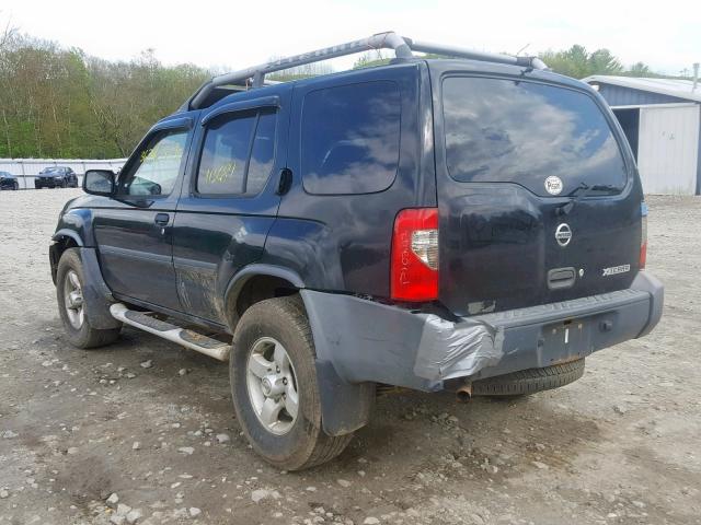 5N1ED28Y14C666171 - 2004 NISSAN XTERRA XE BLACK photo 3