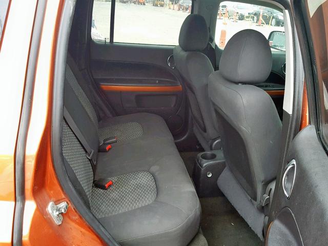 3GNDA23DX8S622254 - 2008 CHEVROLET HHR LT ORANGE photo 6