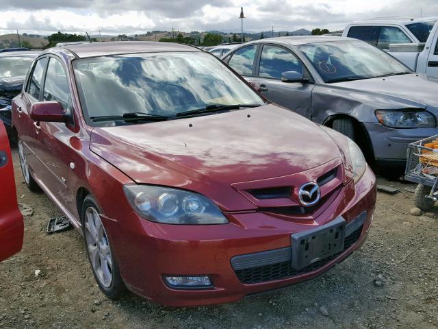 JM1BK344981105742 - 2008 MAZDA 3 HATCHBAC RED photo 1