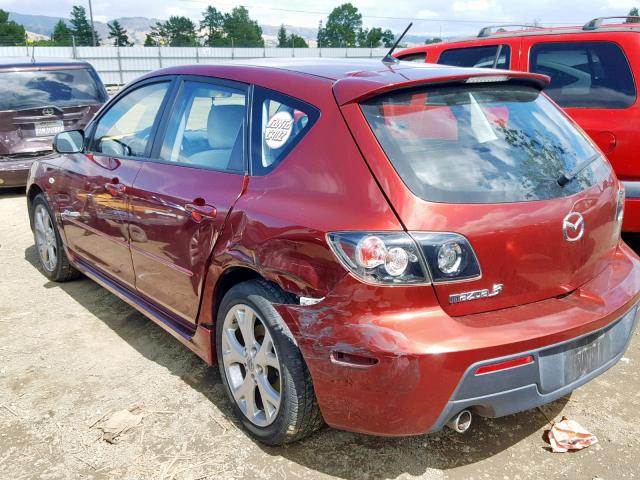 JM1BK344981105742 - 2008 MAZDA 3 HATCHBAC RED photo 3