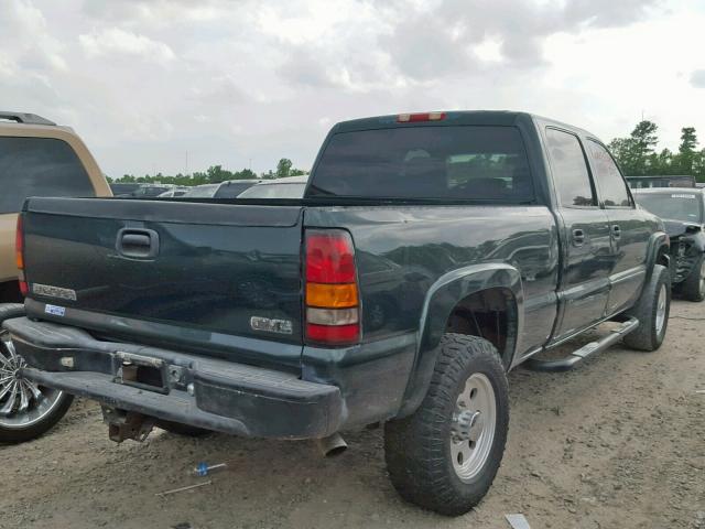 1GTGC23U24F101222 - 2004 GMC SIERRA C25 GREEN photo 4