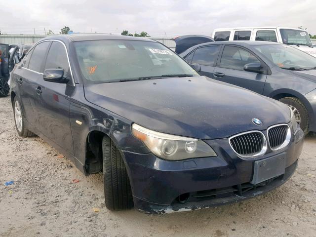 WBANE53526CK88264 - 2006 BMW 525 I BLUE photo 1