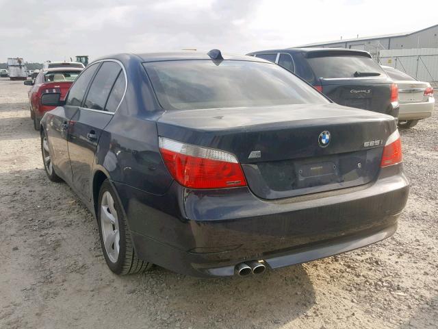 WBANE53526CK88264 - 2006 BMW 525 I BLUE photo 3