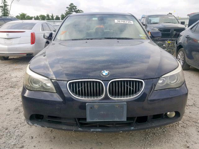 WBANE53526CK88264 - 2006 BMW 525 I BLUE photo 9