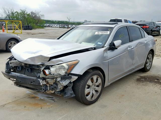 1HGCP36888A072773 - 2008 HONDA ACCORD EXL SILVER photo 2