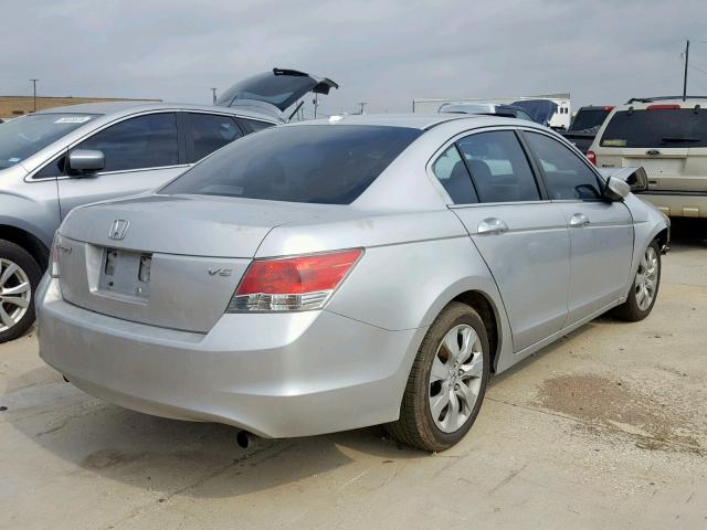 1HGCP36888A072773 - 2008 HONDA ACCORD EXL SILVER photo 4