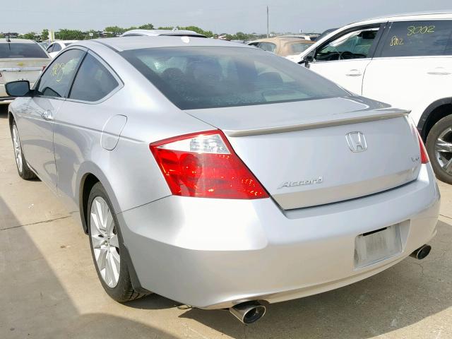 1HGCS22858A006129 - 2008 HONDA ACCORD EXL SILVER photo 3