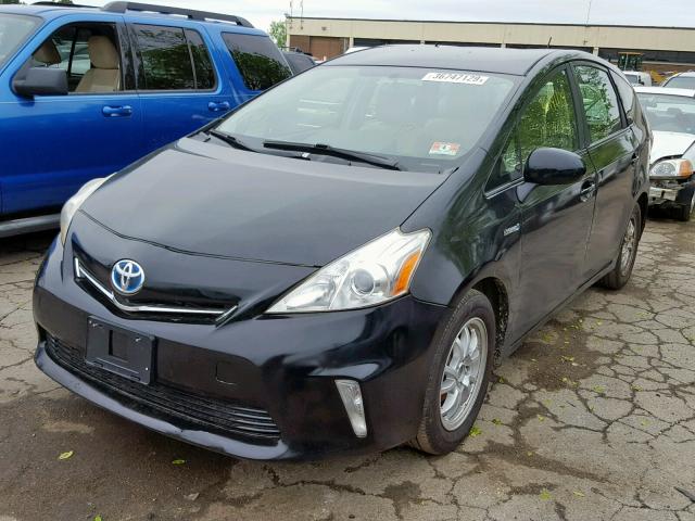 JTDZN3EU7D3196996 - 2013 TOYOTA PRIUS V BLACK photo 2