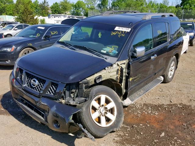 5N1AA0NC9AN621256 - 2010 NISSAN ARMADA SE BLACK photo 2