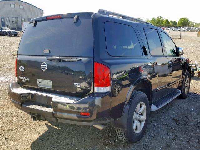 5N1AA0NC9AN621256 - 2010 NISSAN ARMADA SE BLACK photo 4