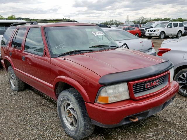 1GKDT13WXW2564447 - 1998 GMC JIMMY RED photo 1