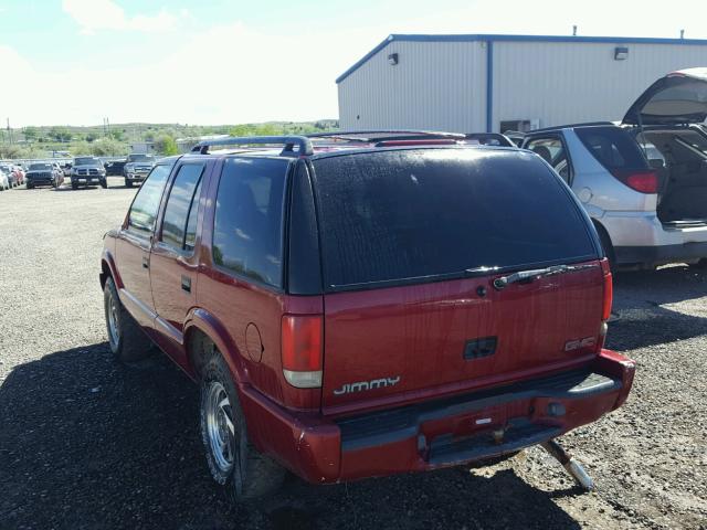 1GKDT13WXW2564447 - 1998 GMC JIMMY RED photo 3