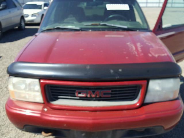 1GKDT13WXW2564447 - 1998 GMC JIMMY RED photo 7