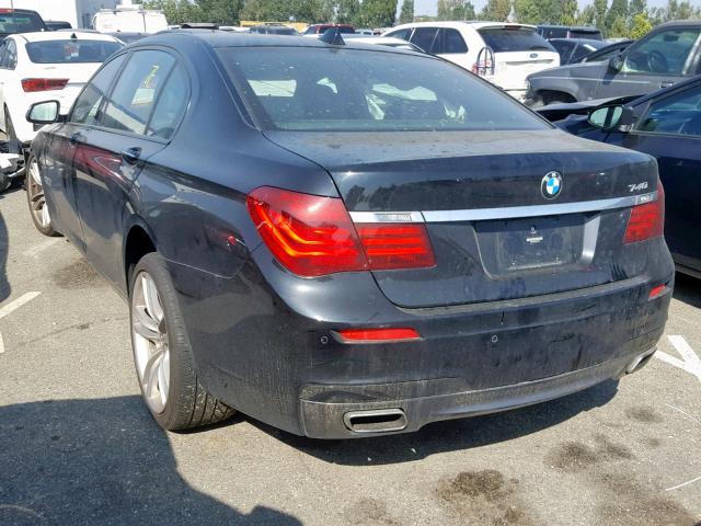WBAYE4C52FD947462 - 2015 BMW 740 LI BLACK photo 3