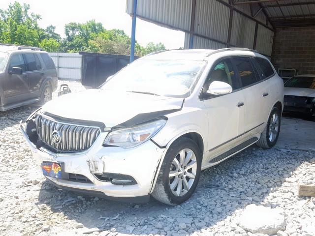 5GAKRDKD2DJ130935 - 2013 BUICK ENCLAVE WHITE photo 2