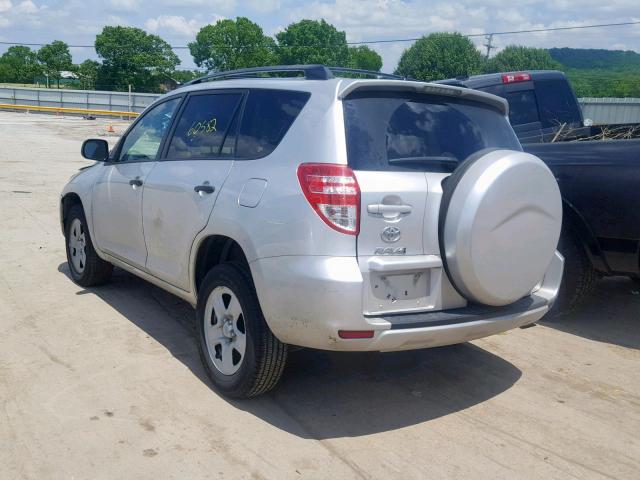 2T3ZF4DVXBW076102 - 2011 TOYOTA RAV4 SILVER photo 3