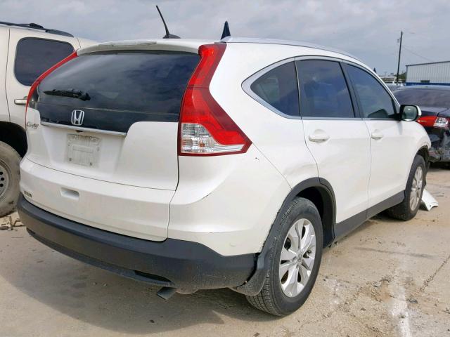 5J6RM3H75CL023754 - 2012 HONDA CR-V EXL WHITE photo 4