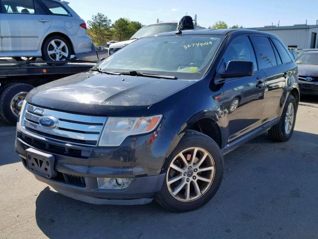 2FMDK3JC7ABA01146 - 2010 FORD EDGE SEL BLACK photo 2