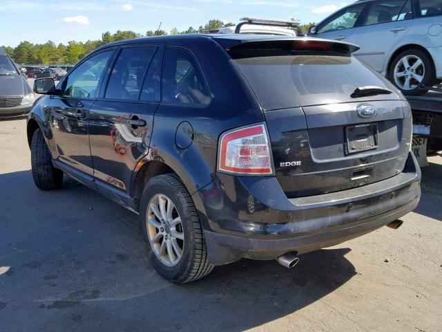 2FMDK3JC7ABA01146 - 2010 FORD EDGE SEL BLACK photo 3