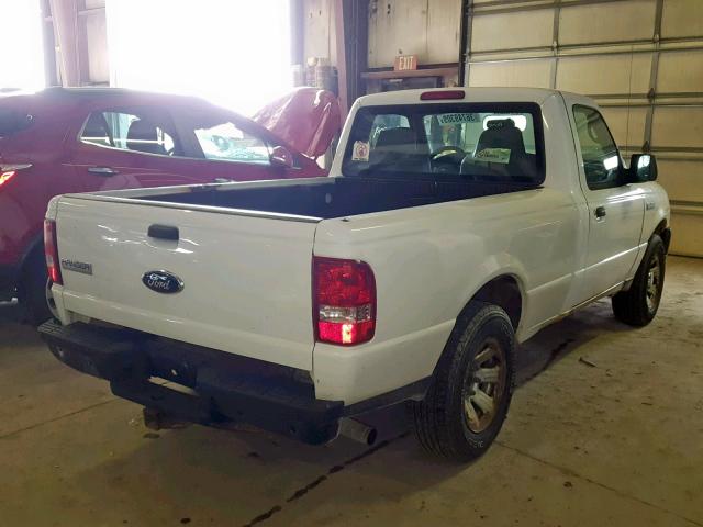 1FTYR10D49PA50437 - 2009 FORD RANGER WHITE photo 4