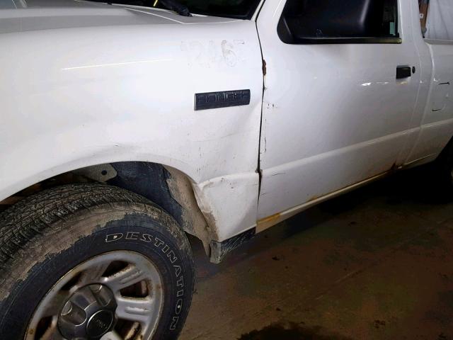 1FTYR10D49PA50437 - 2009 FORD RANGER WHITE photo 9